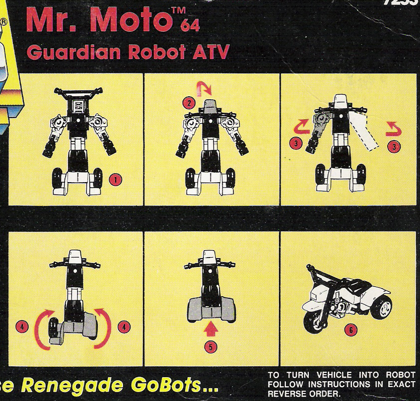 Regular Mr. Moto (64) (GoBots, Tonka GoBots, Guardian